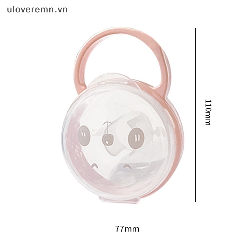 Núm Vú Giả Trong Suốt Chống Bụi Có Tay Cầm Tiện Dụng Cho Bé