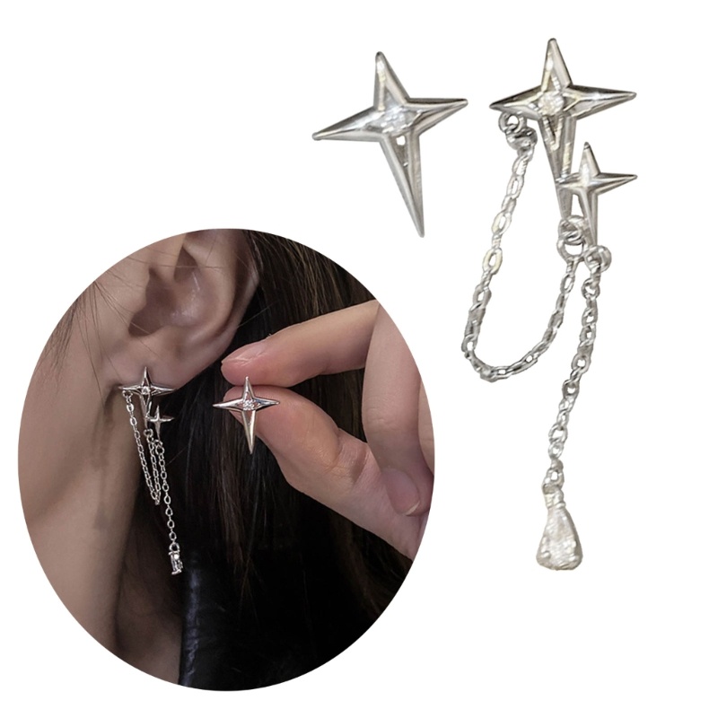 Đôi Bông Tai Dáng Dài Bằng Bạc Thời Trang 2023