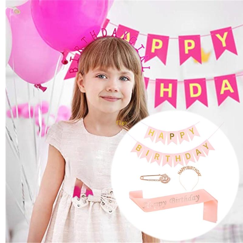 Bộ Dây Đeo Chéo Dùng Để Trang Trí Tiệc Sinh Nhật