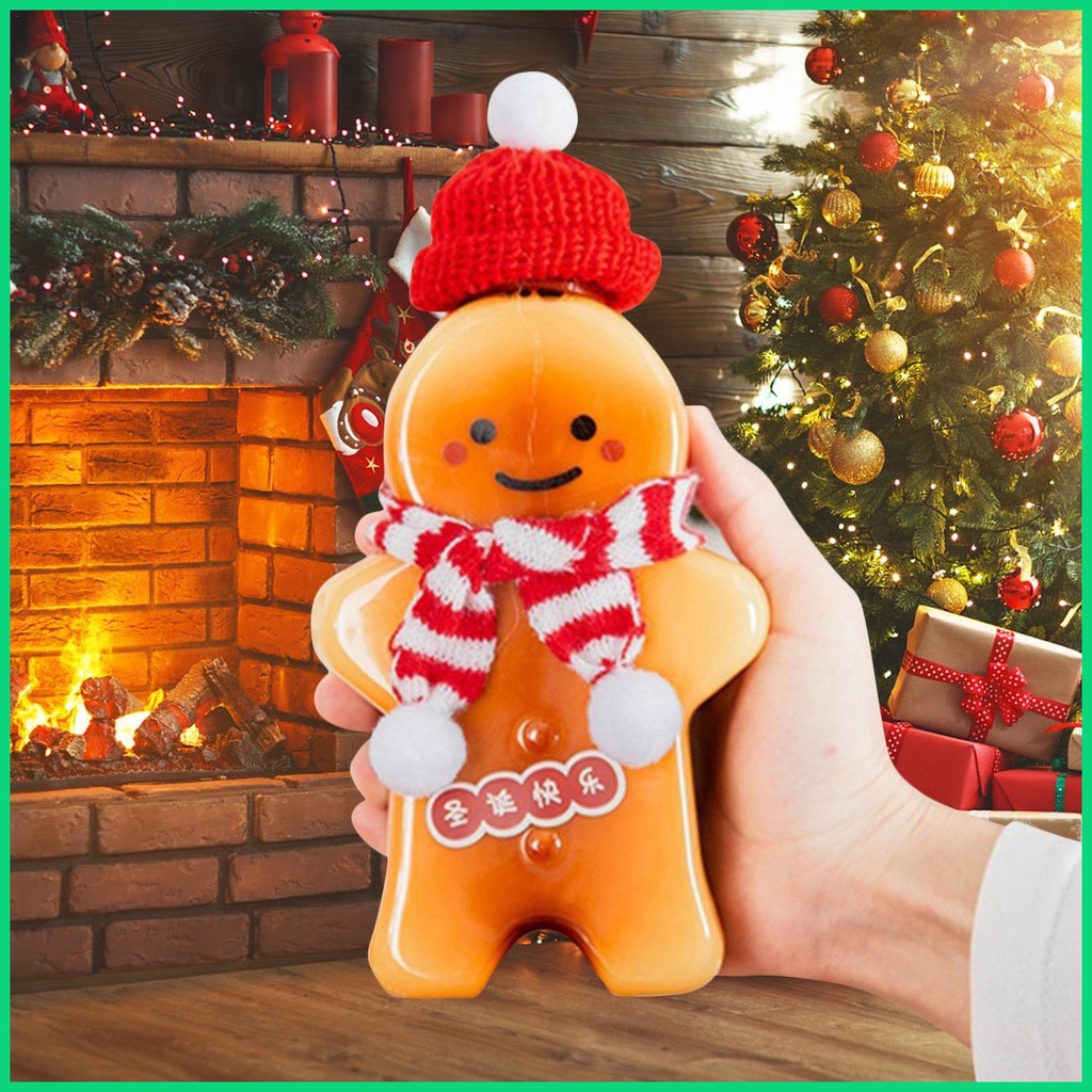 Bình Nước 500ml An Toàn Họa Tiết Giáng Sinh Dễ Thương