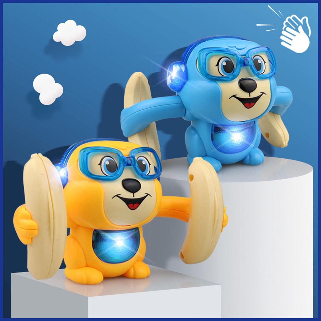 Khỉ Nhồi Bông Dễ Thương Có Thể Cuộn Lại Dành Cho Bé Tập Bò