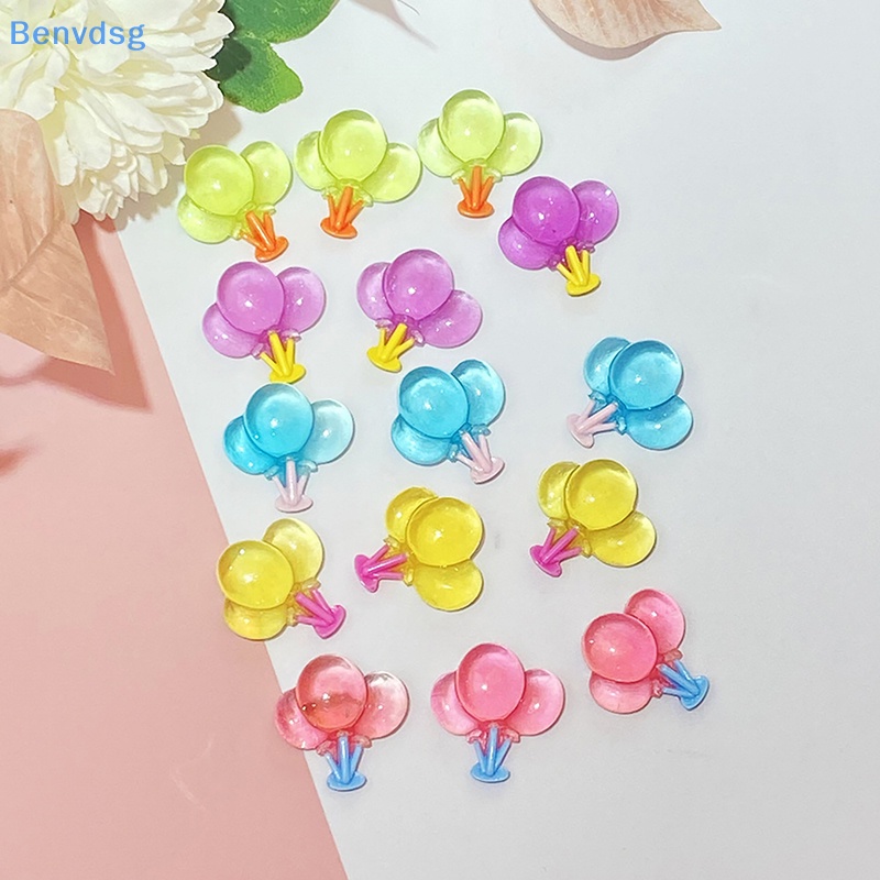 Bộ 5 Miếng Dán Trang Trí Điện Thoại Hình Khinh Khí Cầu Dạ Quang Dễ Thương