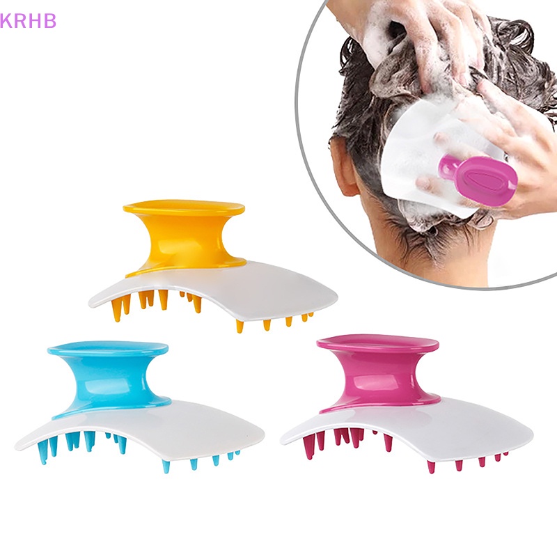 Lược Silicone Dùng Chải Tóc Mát Xa Da Đầu Tiện Dụng Mới
