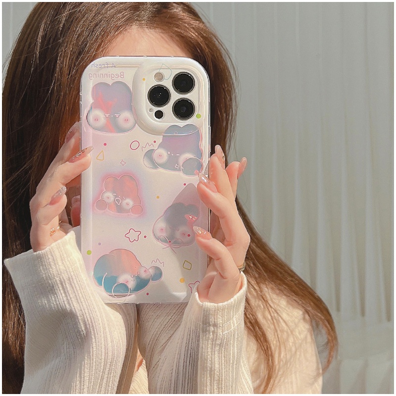 Ốp Lưng DẻO HìNh Con Thỏ Cho IPhone 14 Cute 12 New 11 12 13Promax 7 7Plus 8 8Plus XS XR