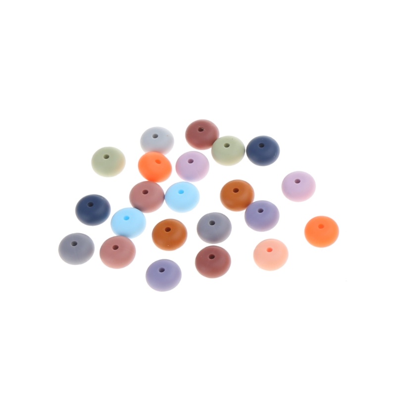 Chuỗi Hạt Silicone Hình Bát Giác 14 15mm Dùng Làm Núm Vú Giả DIY