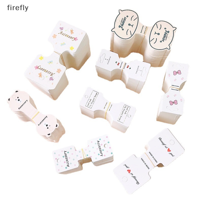 Set 50 Thẻ Kẹp Tóc / Dây Buộc Tóc Màu Trắng Gấp Gọn Tiện Lợi Dành Cho Người Lớn Trẻ Em