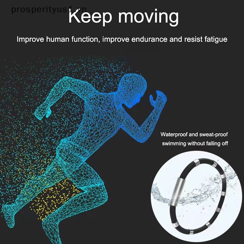 [prosperityus1] Vòng Đeo Tay Thể Thao Từ Tính Bằng Silicon Chống Tĩnh Điện Cho Nam Và Nữ