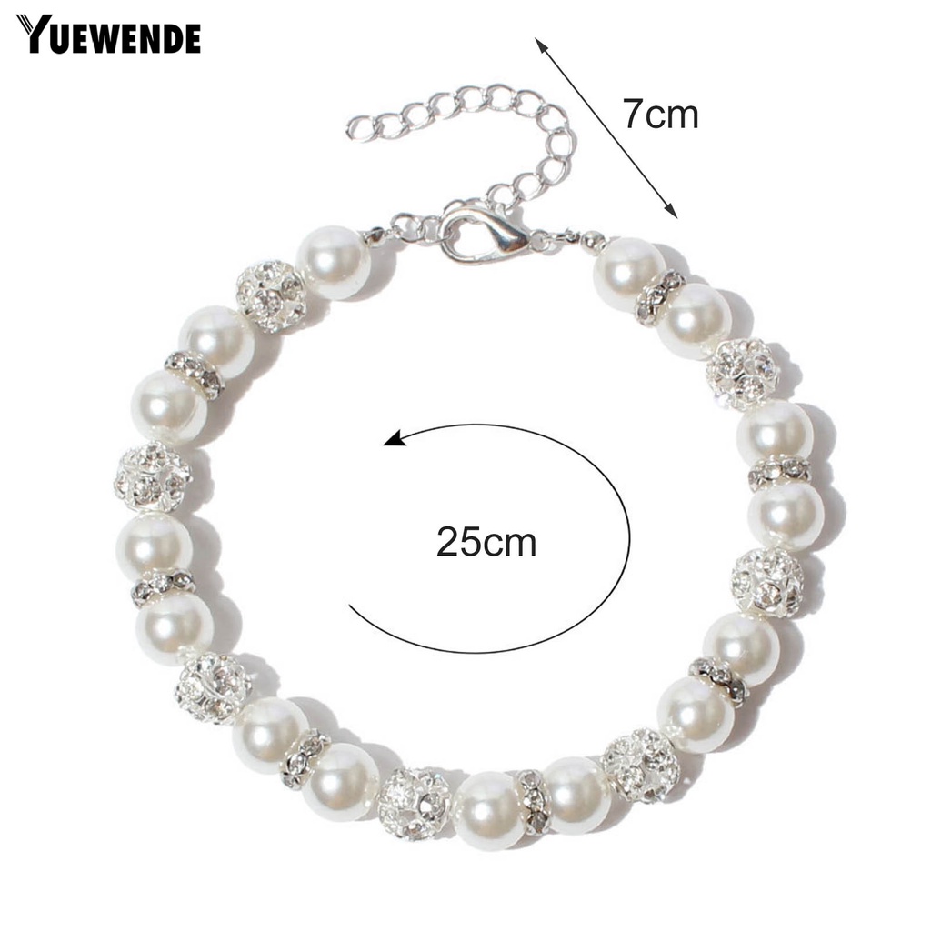 Vòng Cổ Đính Hạt Ngọc Trai Giả Cho Thú Cưng