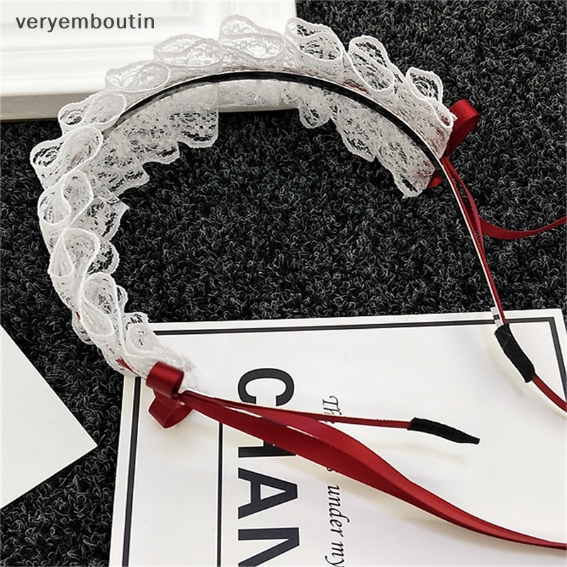 Băng Đô Cài Tóc Vải Bông Mềm Mại Đính Nơ Tai Thỏ Có Thể Tháo Rời Phong Cách Lolita Đáng Yêu Cho Bé Gái