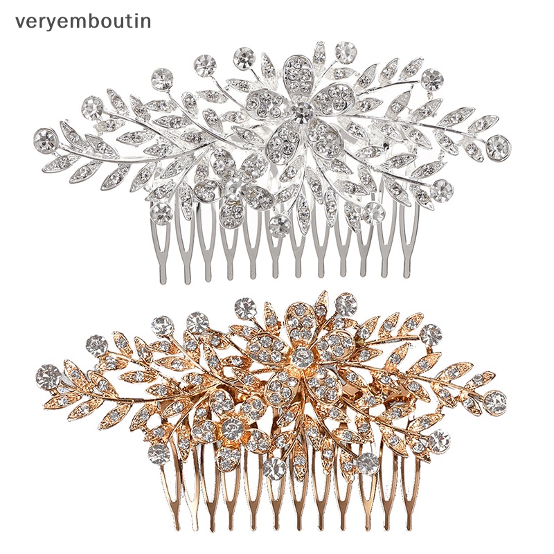 Lược Cài Tóc Đính Đá Pha Lê Dành Cho Cô Dâu