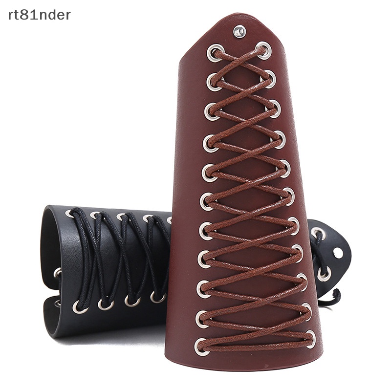 Rt Vòng Tay Giả Da Bản Rộng Cột Dây Hóa Trang Phong Cách Steampunk Cho Nam Và Nữ