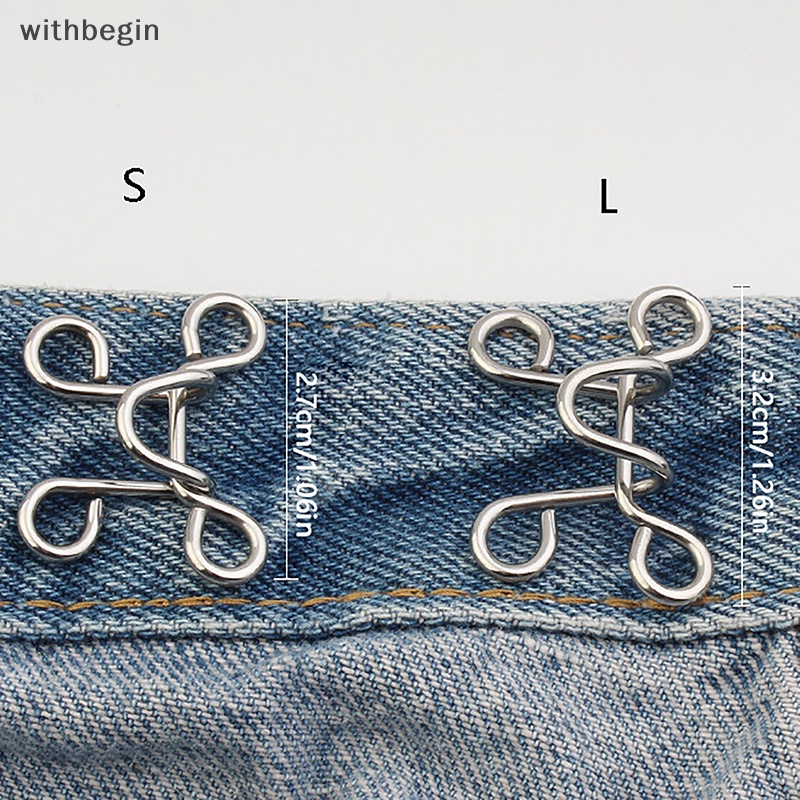 Kẹp Kim Loại 27 / 32MM Điều Chỉnh Được Có Thể Tháo Rời Gắn Khuy Quần Jean