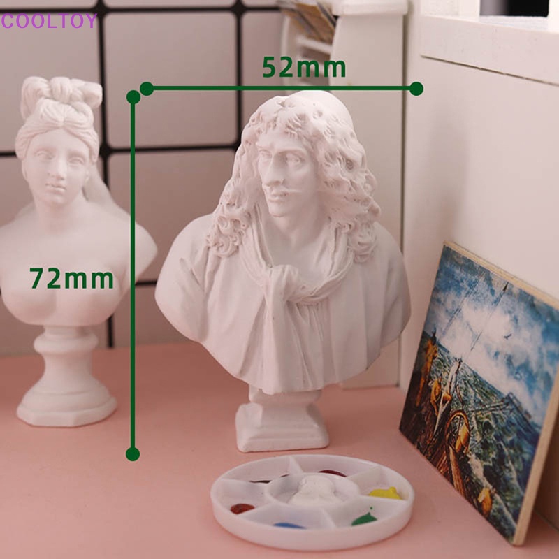 Cooltoy Đồ trang trí Tượng Gypsum Tỉ Lệ 1: 12 Trang Trí Nhà Búp Bê