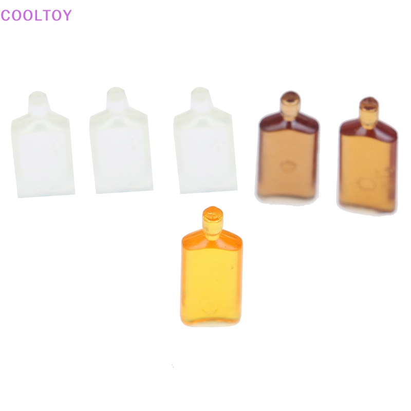 Set 6 Chai Rượu Mini Tỉ Lệ 1: 12 Dùng Để Trang Trí Nhà Búp Bê