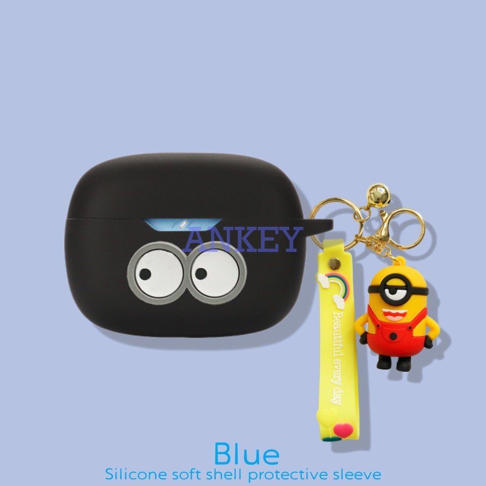 Anker Soundcore Life Dot 3i / Note 3i / P2i P3i A20i A3i Vỏ Bảo Vệ Hộp Sạc Tai Nghe Bằng Silicon Họa Tiết Hoạt Hình Quái Vật Kèm Móc Tre