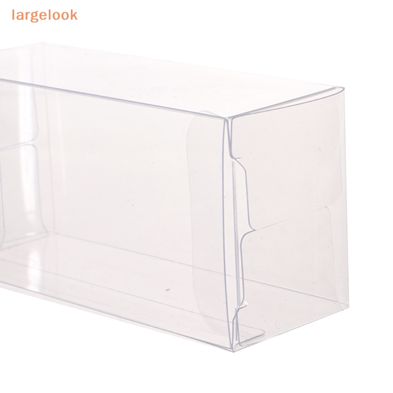 Set 10 Hộp Nhựa PVC Trong Suốt Trưng Bày Mô Hình Xe Hơi Đồ Chơi 82 * 40 * 30mm Tỉ Lệ 1 / 64