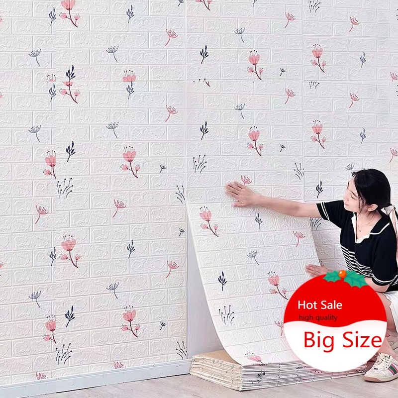 miếng dán tường xốp dán tường 3d sốp dán tường sốp dán tường Trang trí nhà cửa Keo dán hình nền bọt thiết kế gạch giấy dán tường dinding keo dán tường trang trí mái nhà trần nhà trang trí tường panner