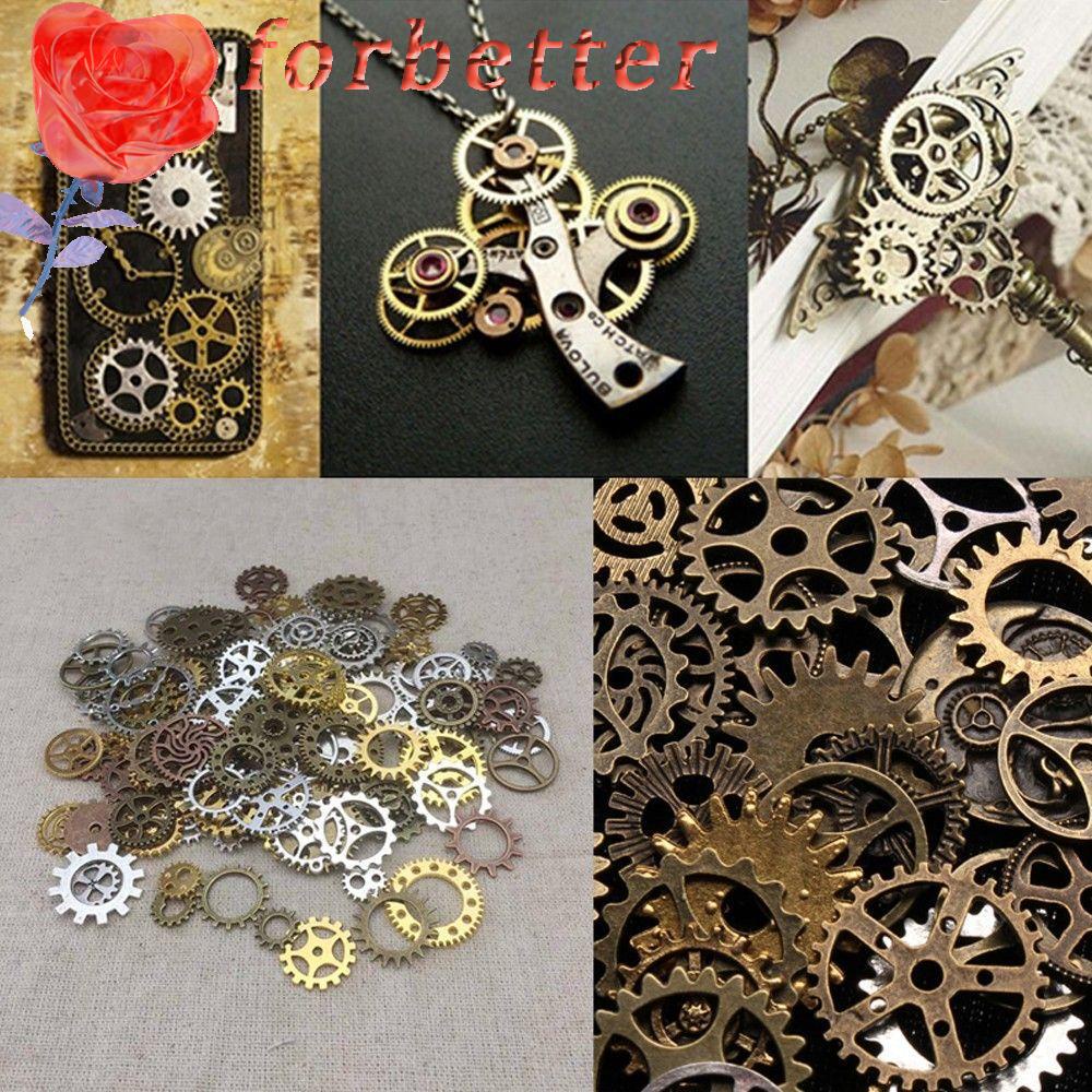 Mặt Dây Chuyền Hình Bánh Răng Và Bánh Răng Phong Cách Steampunk Cổ Điển