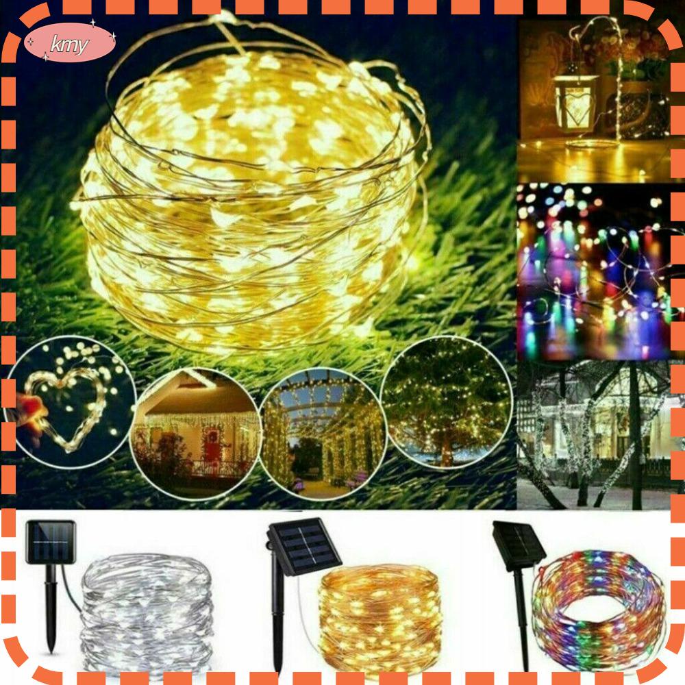 Dây Đèn Led 100 Bóng 8 Chức Năng Chống Nước Trang Trí Giáng Sinh