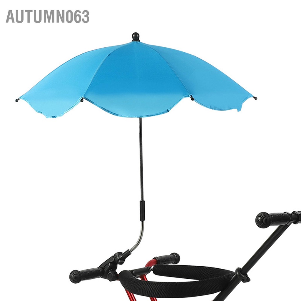 Autumn063 Xe Đẩy Em Bé Dù Chống Tia UV Điều Chỉnh 360 Độ Tự Động Thấm Nước Di Che Nắng