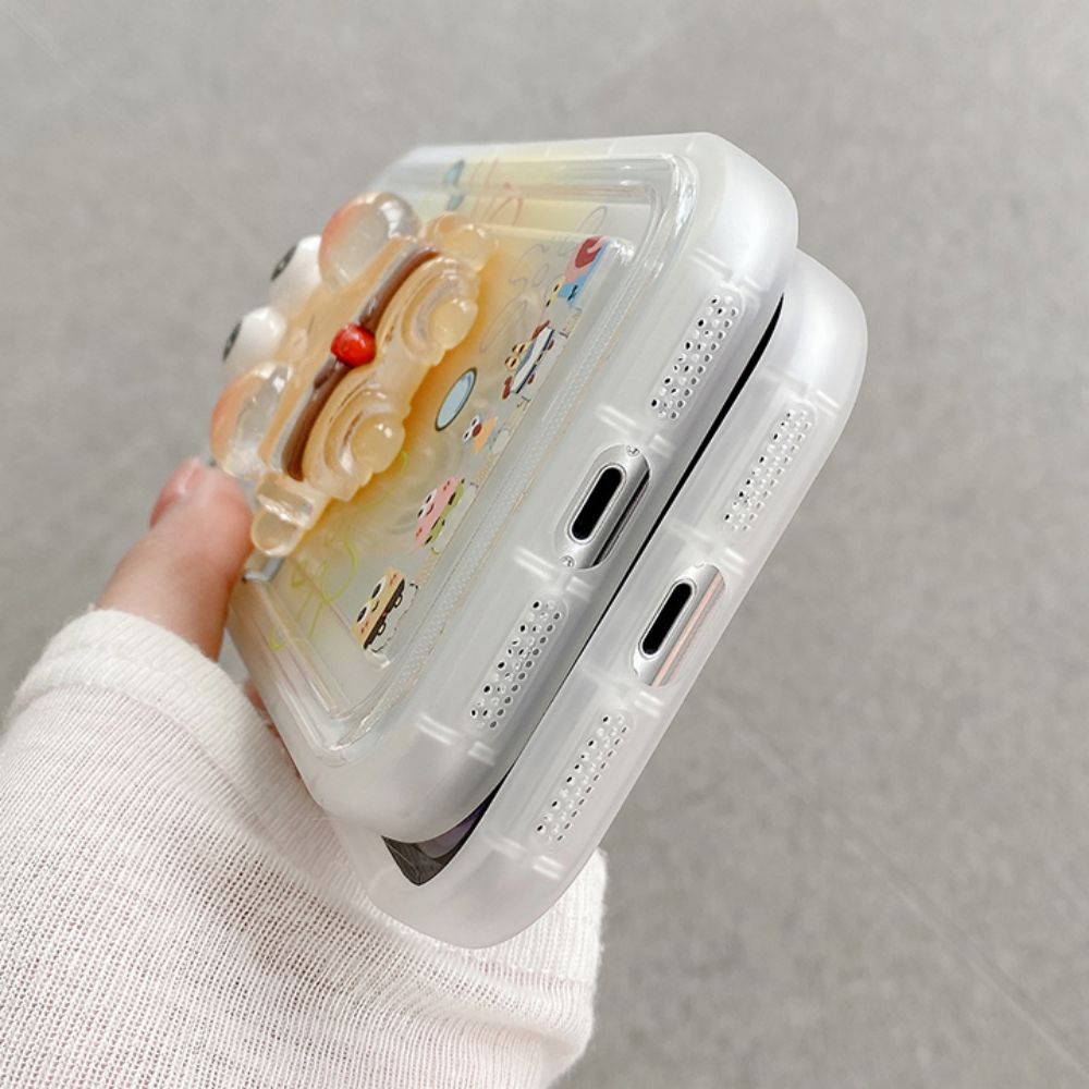 Ốp Điện Thoại TPU Mềm Chống Sốc Hình Spongebob 3D Cho IPhone 11 14 13 12 Pro Max XR XS Max 7 8 Plus SE