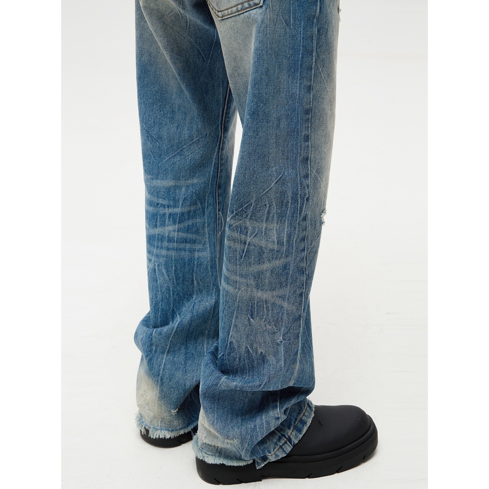 Quần Jean Rách Phong Cách Đường Phố Mỹ Cá Tính Cho Nam Nữ