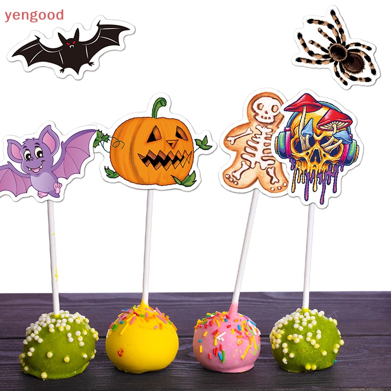 Bộ 50 Sticker Dán Trang Trí Chủ Đề Halloween Chống Thấm Nước