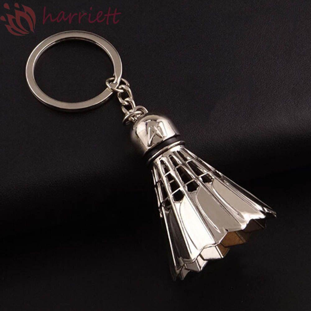 Móc Khóa Hình Quả Cầu Lông 3D Bằng Thép Không Gỉ Dễ Thương