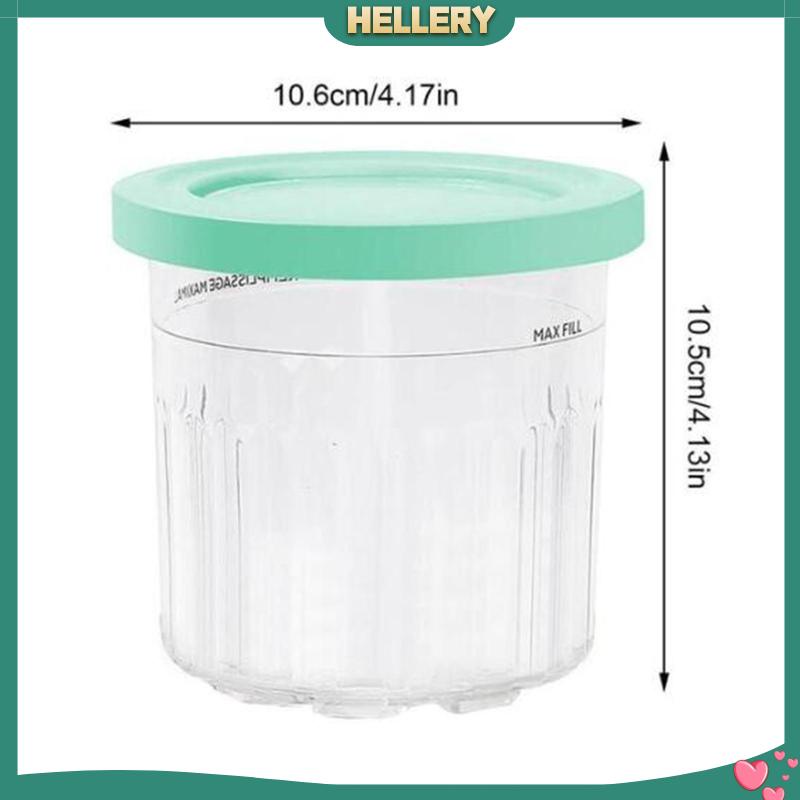 Bộ 4 Cốc Làm Kem / Tráng Miệng Chống Rò Rỉ Tiện Dụng