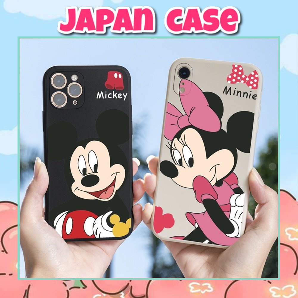 Ốp cạnh vuông giả ip14 hình mickey  X,Xs,Xsmax,7Plus,8Plus/xr/11promax/12promax/11/11pro /14promax