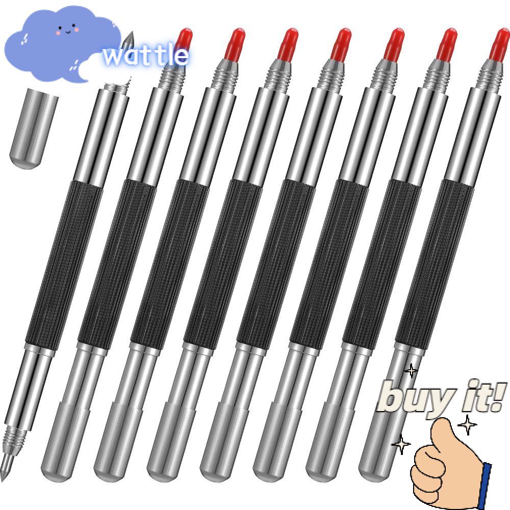 Set 8 Bút Đánh Dấu Hai Đầu Bằng Hợp Kim / Gốm / Kính / Kim Loại