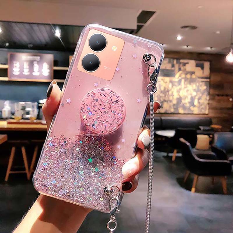 Điện Thoại Ốp Lưng Hình Sao Cho vivo y27s Giá Đỡ