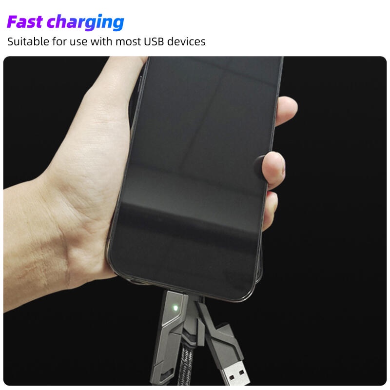 4 trong 1 PD 60W Cáp sạc nhanh HdoorLink USB A/Type-C sang Type-C/IOS Cáp đồng bộ dữ liệu sạc nhanh cho Huawei i-Phone