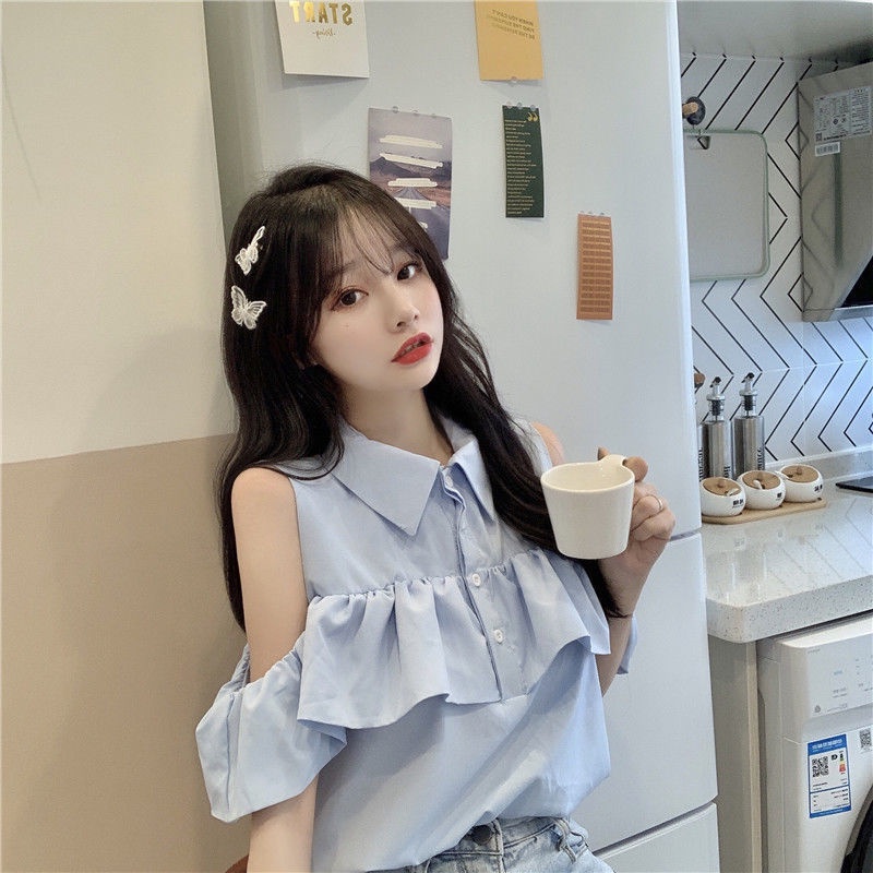 Áo Thun Tay Ngắn Hở Vai Thời Trang Dành Cho Nữ