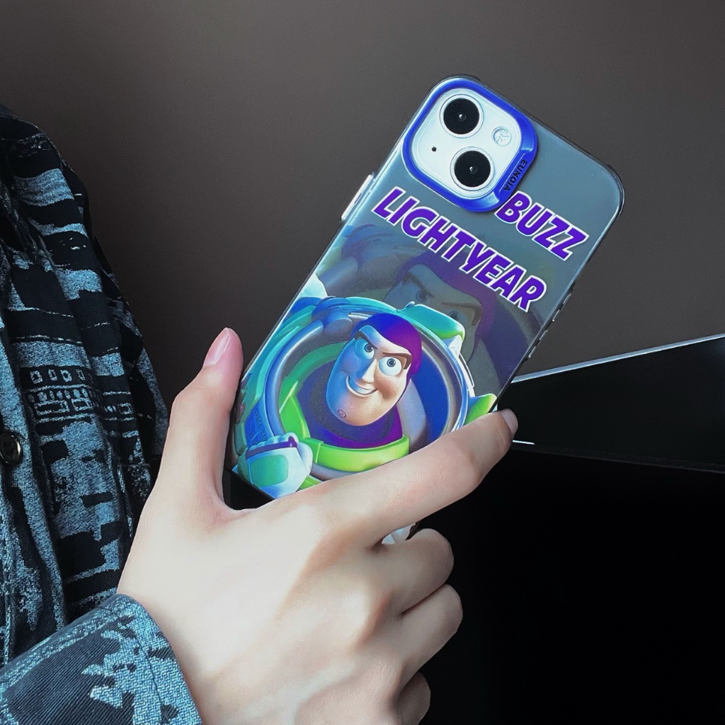 Ốp Điện Thoại TPU Mềm Trong Suốt Mạ Điện Họa Tiết Hoạt Hình Toy Story Cho iPhone 14 13 12 11 Pro Max