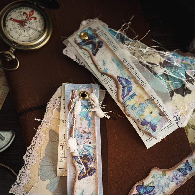 Cuộn Băng Dính Washi Hình Bướm 25mm * 3m Dùng Trang Trí Album Ảnh DIY