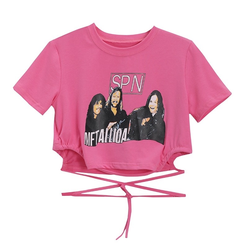 Áo Thun Tay Ngắn Màu Hồng Thời Trang Mùa Hè Dành Cho Nữ