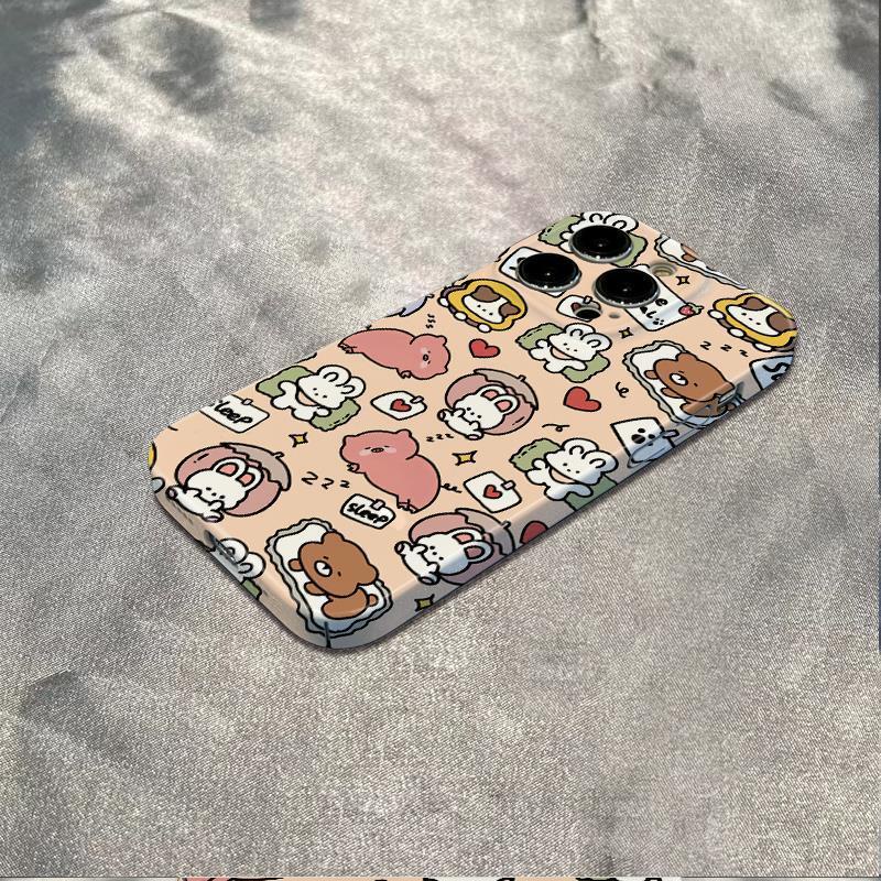 Ốp Điện Thoại Dẻo Họa Tiết Hoạt Hình Động Vật Dễ Thương Chống Sốc Cho Iphone12 max 7811In1314Proiphone12