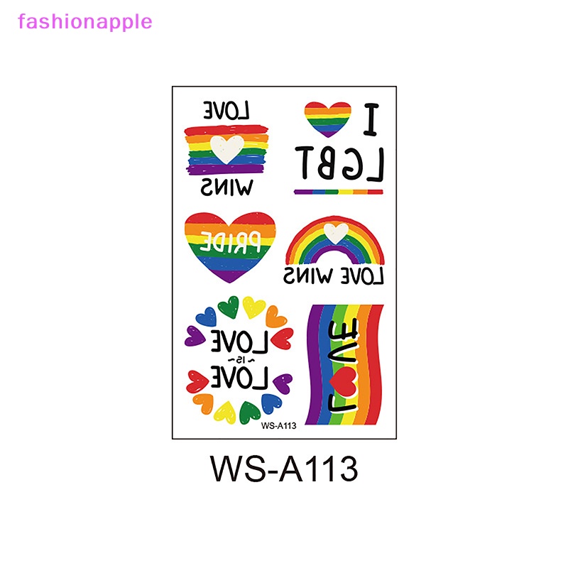 Hình Xăm Dán Tạm Thời LGBT Nhiều Màu Sắc
