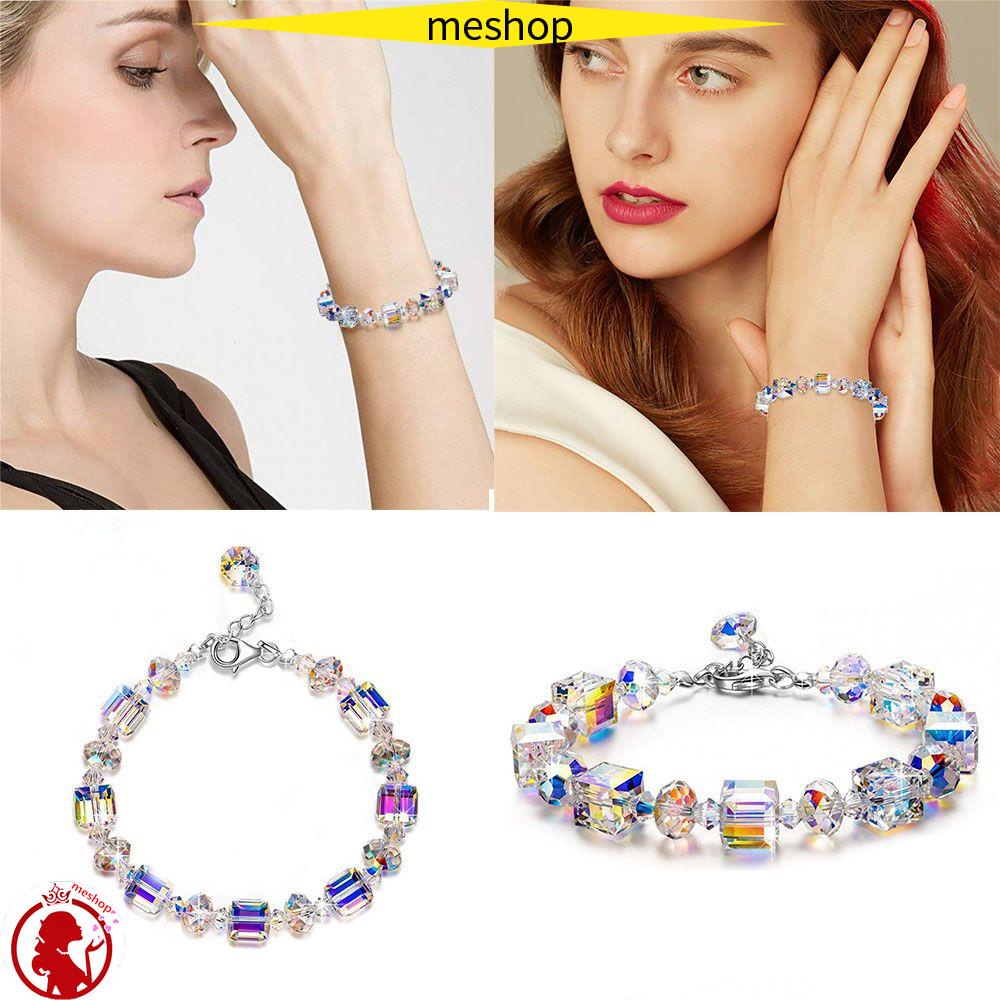 Vòng Tay Họa Tiết Hình Học Lấp Lánh Tinh Tế Cho Nữ