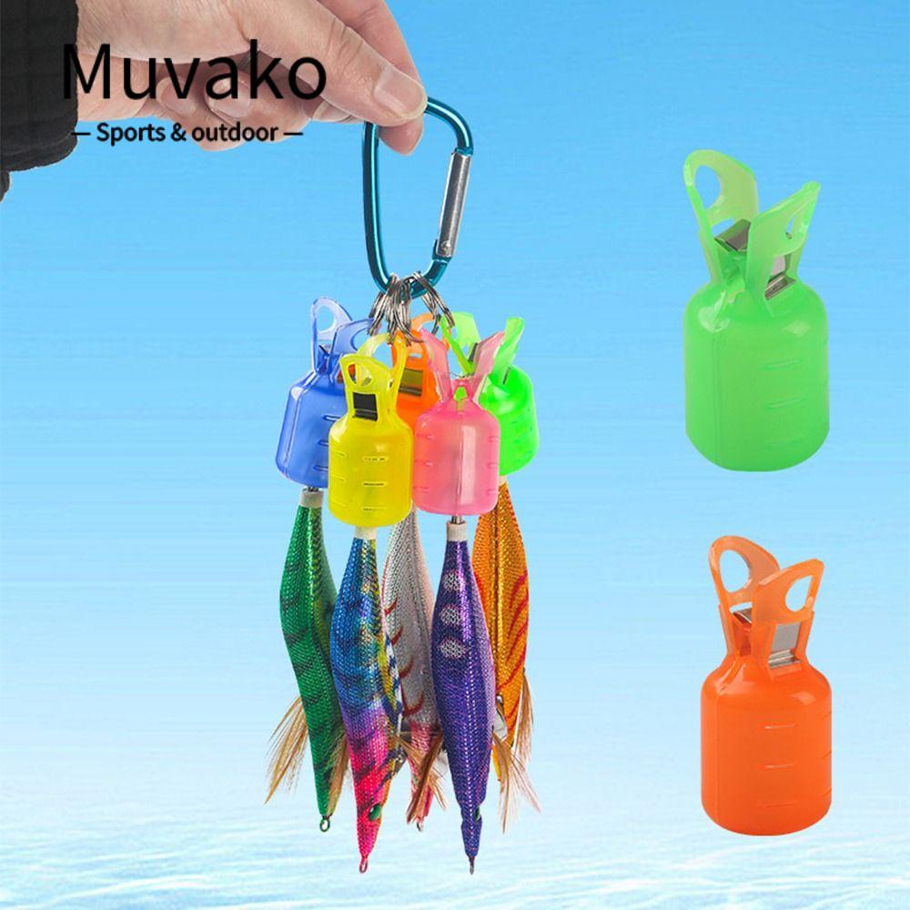 MUVAKO Bộ 5 Móc Câu Tôm Bằng Gỗ Màu Sắc Ngẫu Nhiên