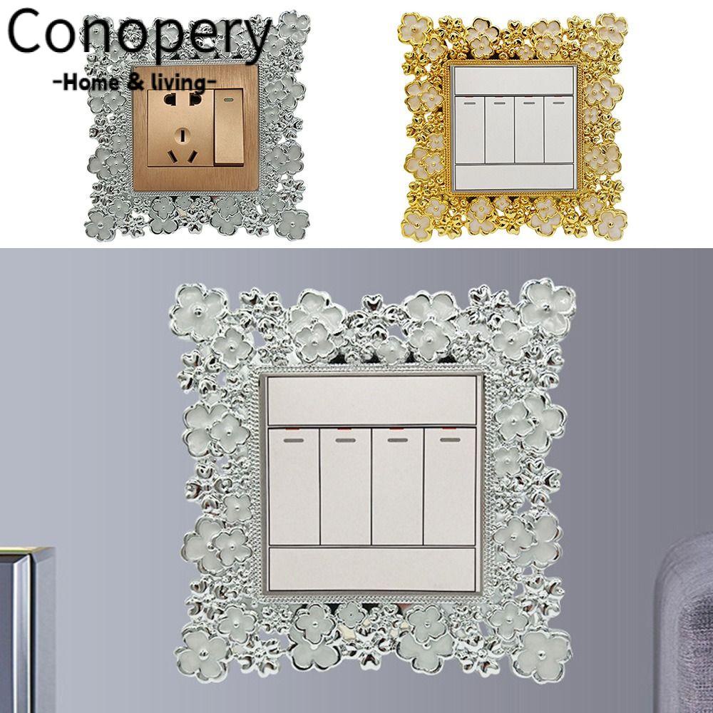 CONOPERY Vỏ Bọc Công Tắc Đèn Gắn Tường Bằng Nhựa Resin Thiết Kế Sáng Tạo