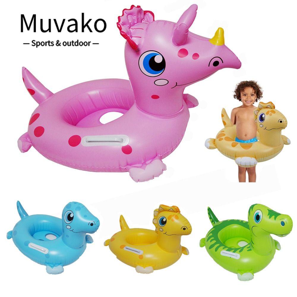 MUVAKO Phao Bơi Tròn In Hoạ Tiết Hoạt Hình Dễ Thương Xinh Xắn Dành Cho Trẻ Em