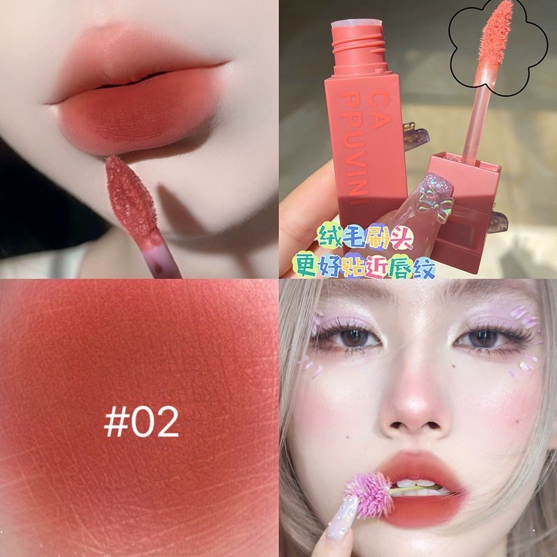 Son Môi Cappuvini Chất Nhung Lì Lâu Trôi Chống Thấm Nước Không Dễ Phai Màu