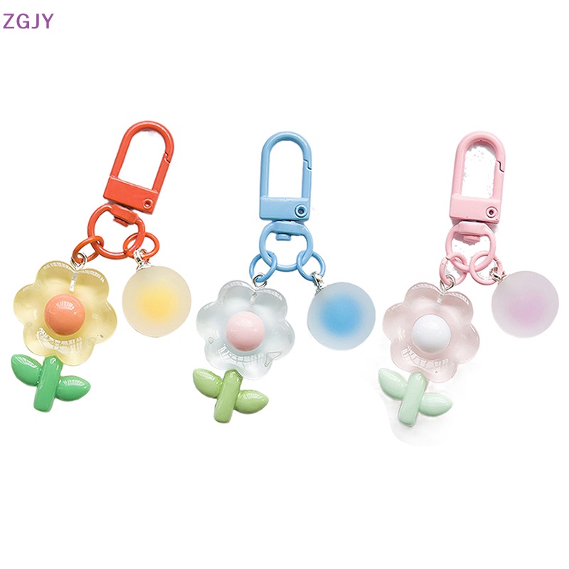 Móc Khóa Hình Hoa ZGJY Ngọt Ngào Sáng Tạo Nhiều Màu Sắc Dành Cho Nữ Mới