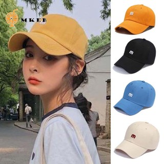 MKEB Mũ Lưỡi Trai Thêu Chữ M Phong Cách Hip Hop Hàn Quốc Kiểu Mùa Hè Cá Tính Cho Nam Và Nữ