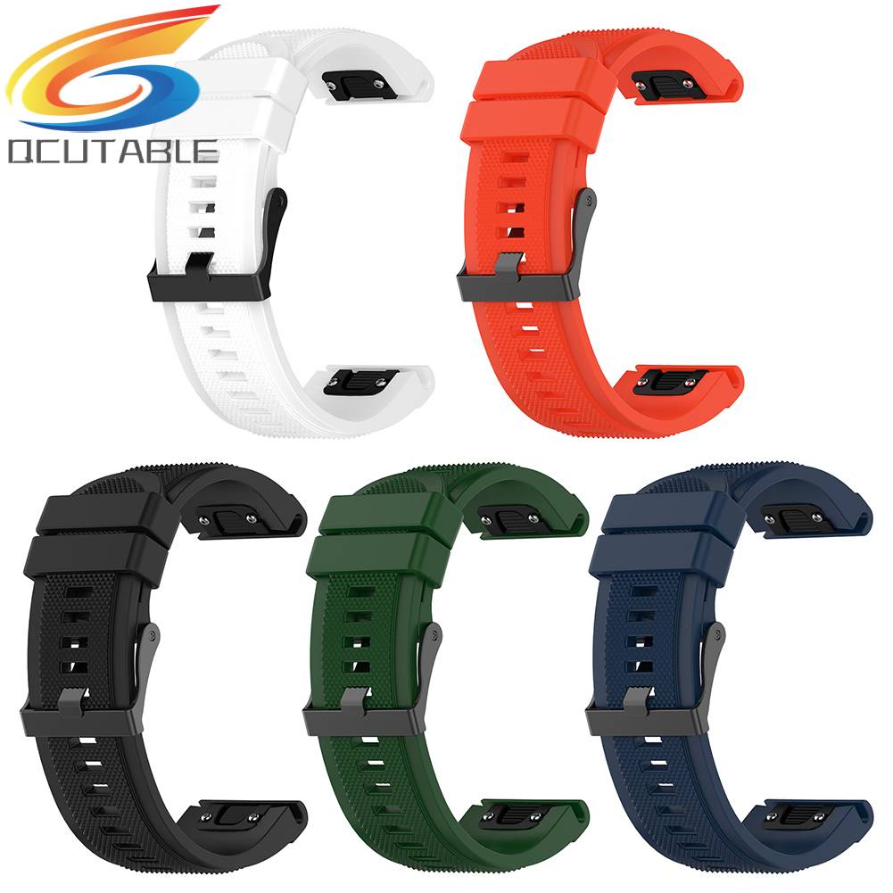 Dây Đeo Silicon 26mm Cho Đồng Hồ Thông Minh Garmin Fenix 6X / 5X / 5X Plus / 3 / 3 HR