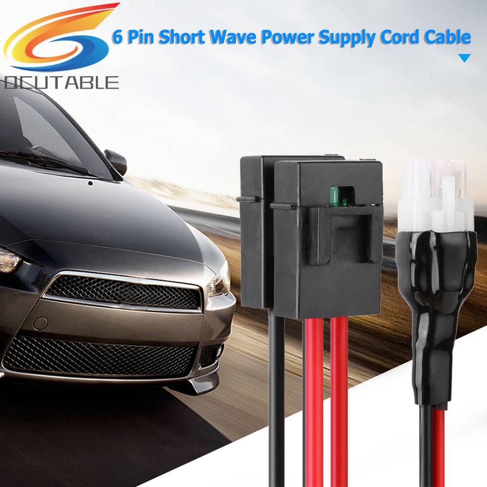 Dây Cáp Nguồn Sóng Ngắn 1m 3.3ft 30A 6Pin Dành Cho Radio Yaesu FT-857D FT-897D