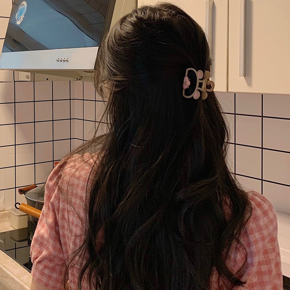 Kẹp Tóc Kim Loại Hình Cá Mập / Mèo Màu Hồng Dễ Thương Cho Bé Gái