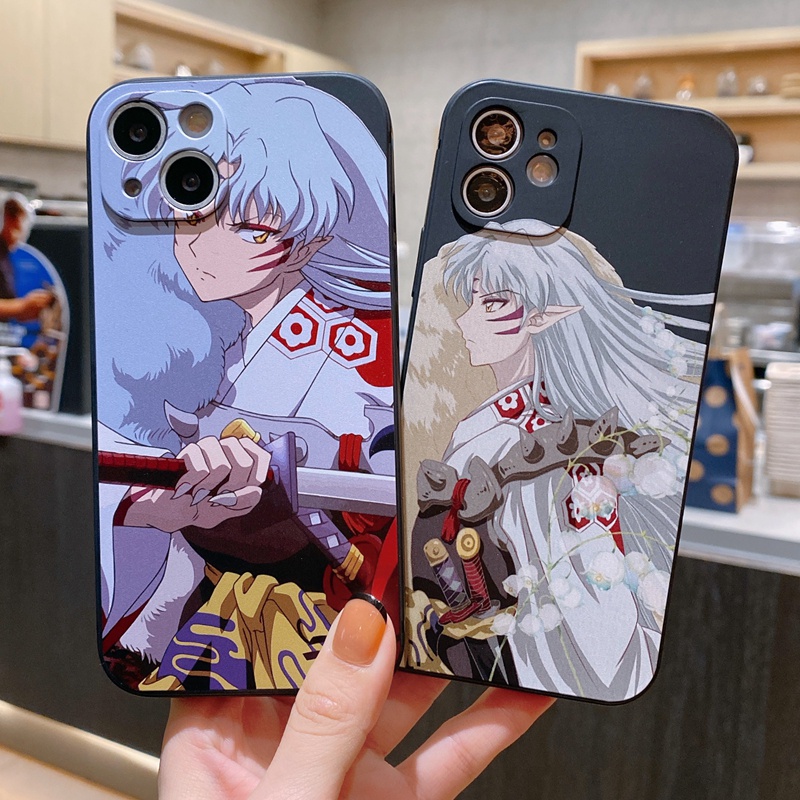 Ôp Điện Thoại Silicon Dẻo Họa Tiết Hoạt Hình sesshomaru Dễ Thương Cho iphone 11 12 13 14 15 pro max 7 8 plus se 2020 Ốp